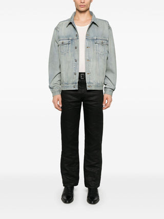 Saint Laurent Distressed Denim Jacket