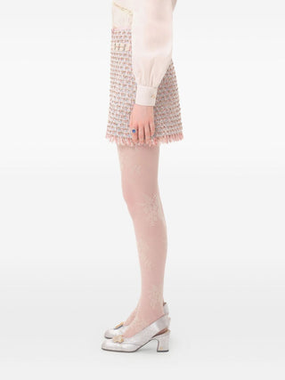 Valentino Ribbon Tweed Skirt