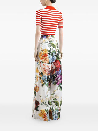 Dolce & Gabbana Striped Polo Top