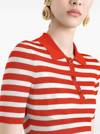 Dolce & Gabbana Striped Polo Top