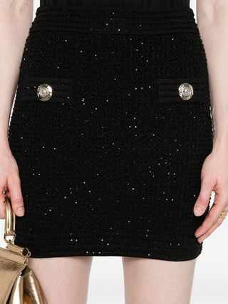 Balmain Tweed Mini Skirt
