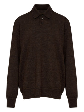Maison Margiela Elbow-patch wool polo shirt
