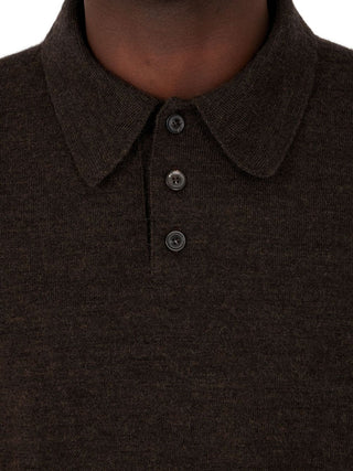 Maison Margiela Elbow-patch wool polo shirt