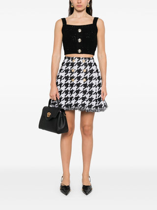 Balmain Black Sleeveless Tops