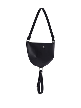 Courreges Pre half-moon leather shoulder bag