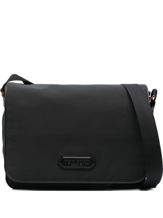 Tom Ford leather-trimmed nylon messenger bag