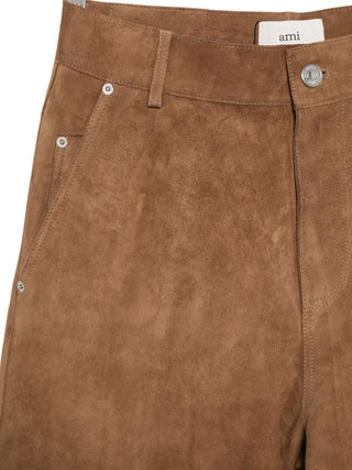 Ami Paris Trousers Brown