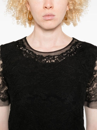 Ermanno Scervino Lace short-sleeve dress