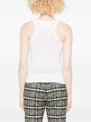Ermanno Scervino Lace-embellished tank top - VAZLUXE.COM