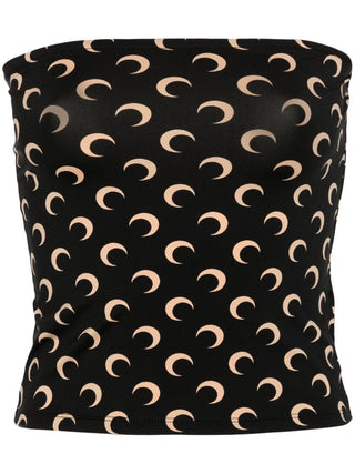 Marine Serre Crescent Moon Print Top