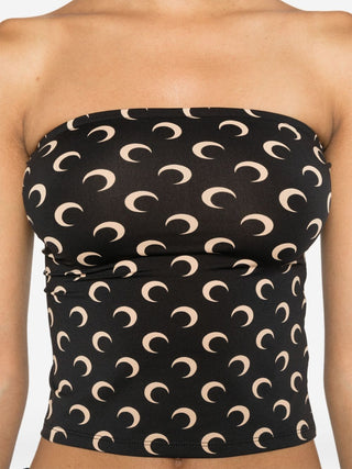 Marine Serre Crescent Moon Print Top