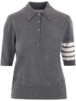 Thom Browne T-shirts and Polos Grey