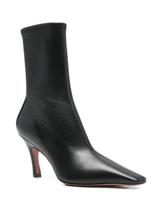 Amina Muaddi Boots Black