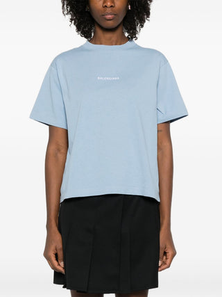 Balenciaga T-shirts and Polos Clear Blue