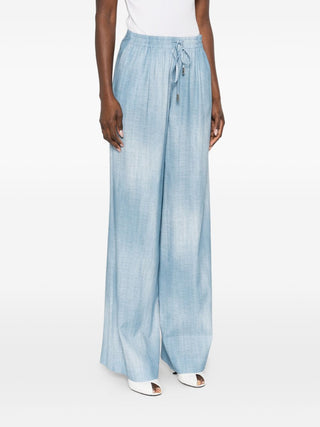 Ermanno Scervino Trousers Clear Blue - VAZLUXE.COM