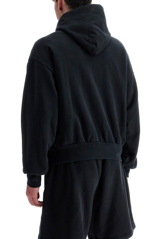 Fear Of God ESSENTIALS black heavy fleece hoodie