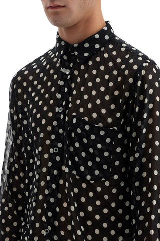 COMME DES GARCONS BLACK "polka dot crink