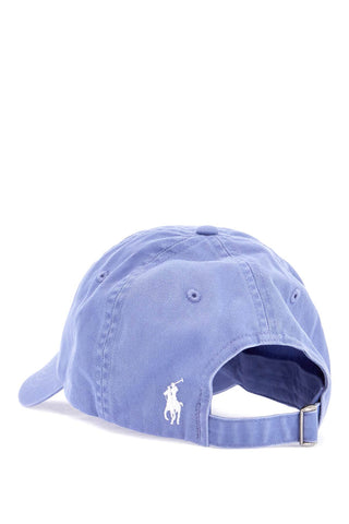 Polo Ralph Lauren women's sports cap with curved brim campus blue cotton