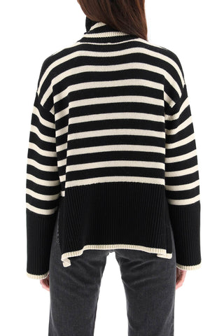 Toteme striped wool cotton turtleneck