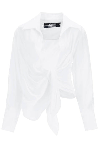 Jacquemus 'la chemise bahia' draped blouse