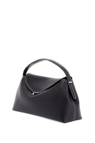 Toteme black leather t-lock handbag with adjustable strap