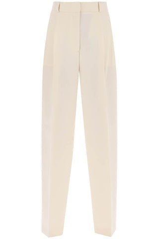 Toteme double-pleated viscose trousers