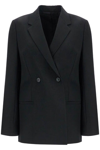 Toteme black double-breasted loose blazer