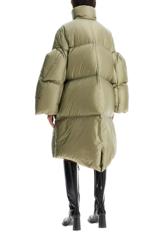 Sacai long down jacket with sculpted sleeves