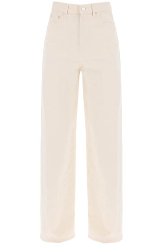 Toteme organic cotton wide leg jeans.