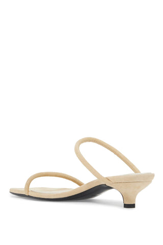 Toteme minimalist suede leather sandals