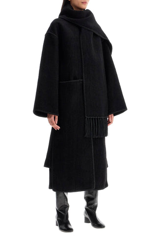 Toteme coat with scarf collar