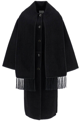 Toteme coat with scarf collar