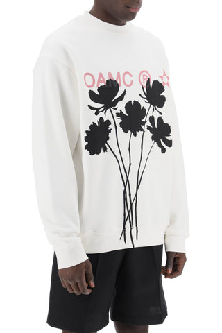 Oamc whiff sweatshirt with graphic print