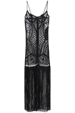 The Attico embroidered tulle midi dress Dresses 250WCW00202PLL001RAkdk-20 The Attico