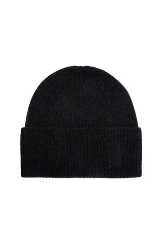 Toteme charcoal melange ribbed wool beanie