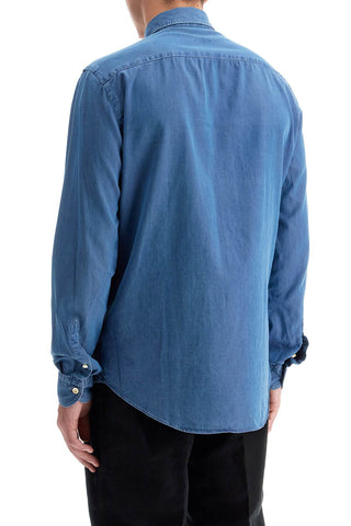 VINCENZO DI RUggIERO denim effect shirt