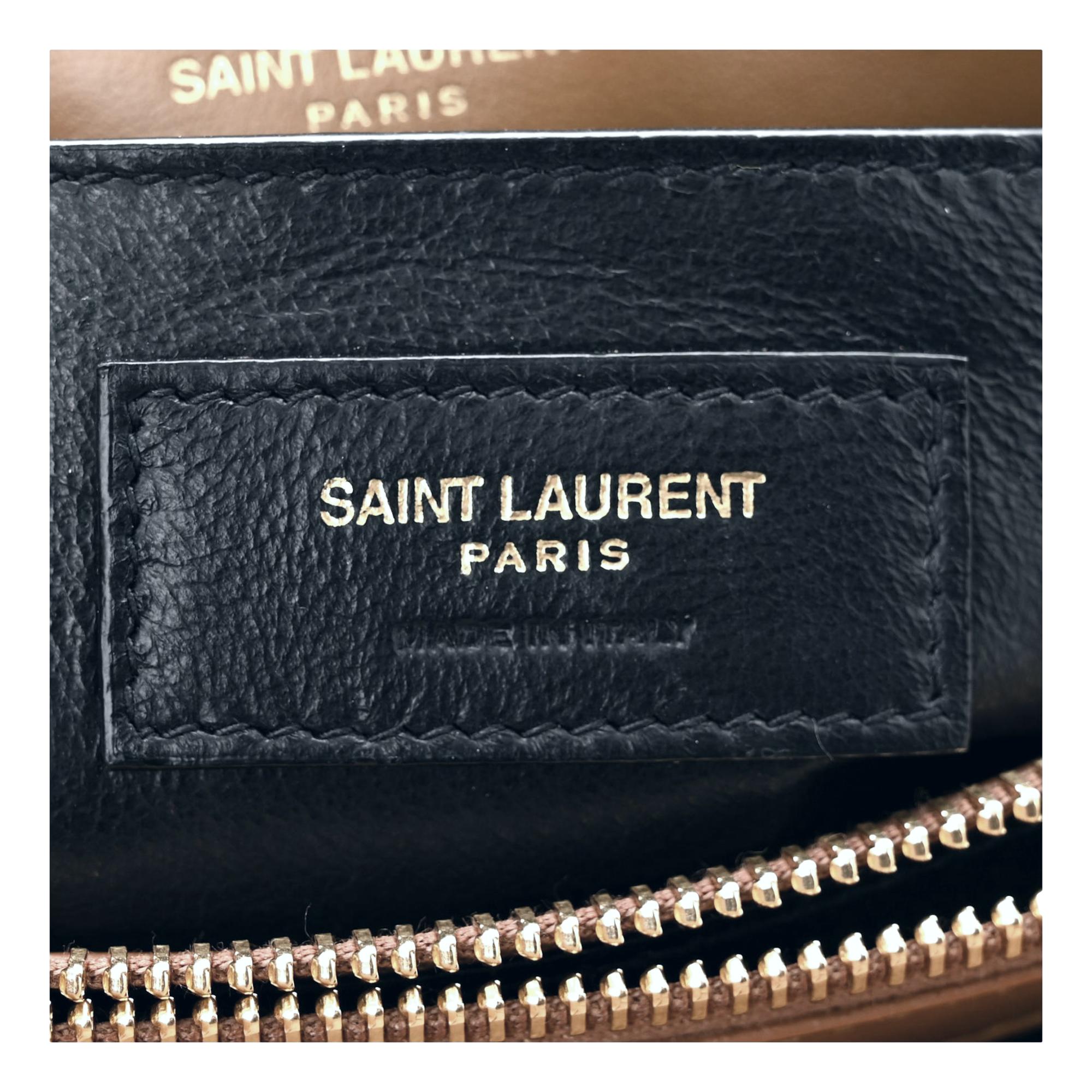 Saint Laurent Loulou Monogram Tan Quilted Leather Small Shoulder Bag