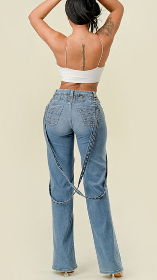 Grommet Denim, Removable Straps
