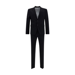Dsquared² Blue Fleece Wool Two-Piece Suit