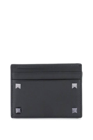 Valentino Garavani rockstud leather card holder