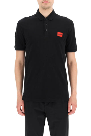 Hugo logo patch polo shirt