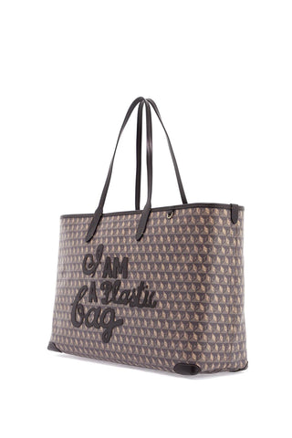 Anya Hindmarch i am a plastic bag zipped motif tote bag