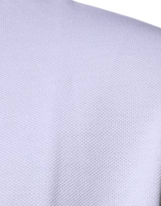 Versace White Viscose Collared Men Polo Short Sleeves T-shirt