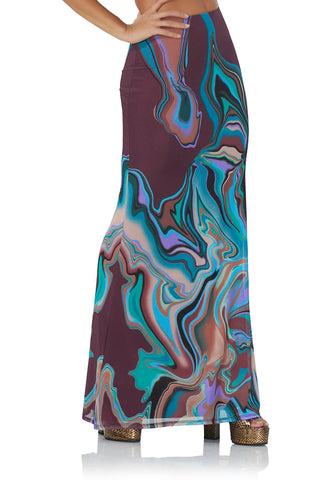 AFRM - Cara Skirt - Autumn Marble: Autumn Marble / XS