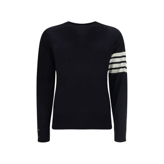 Thom Browne Blue Fleece Wool Sweatshirt