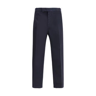 Thom Browne Blue Cotton Casual Pants