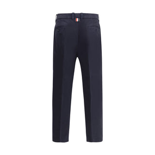 Thom Browne Blue Cotton Casual Pants