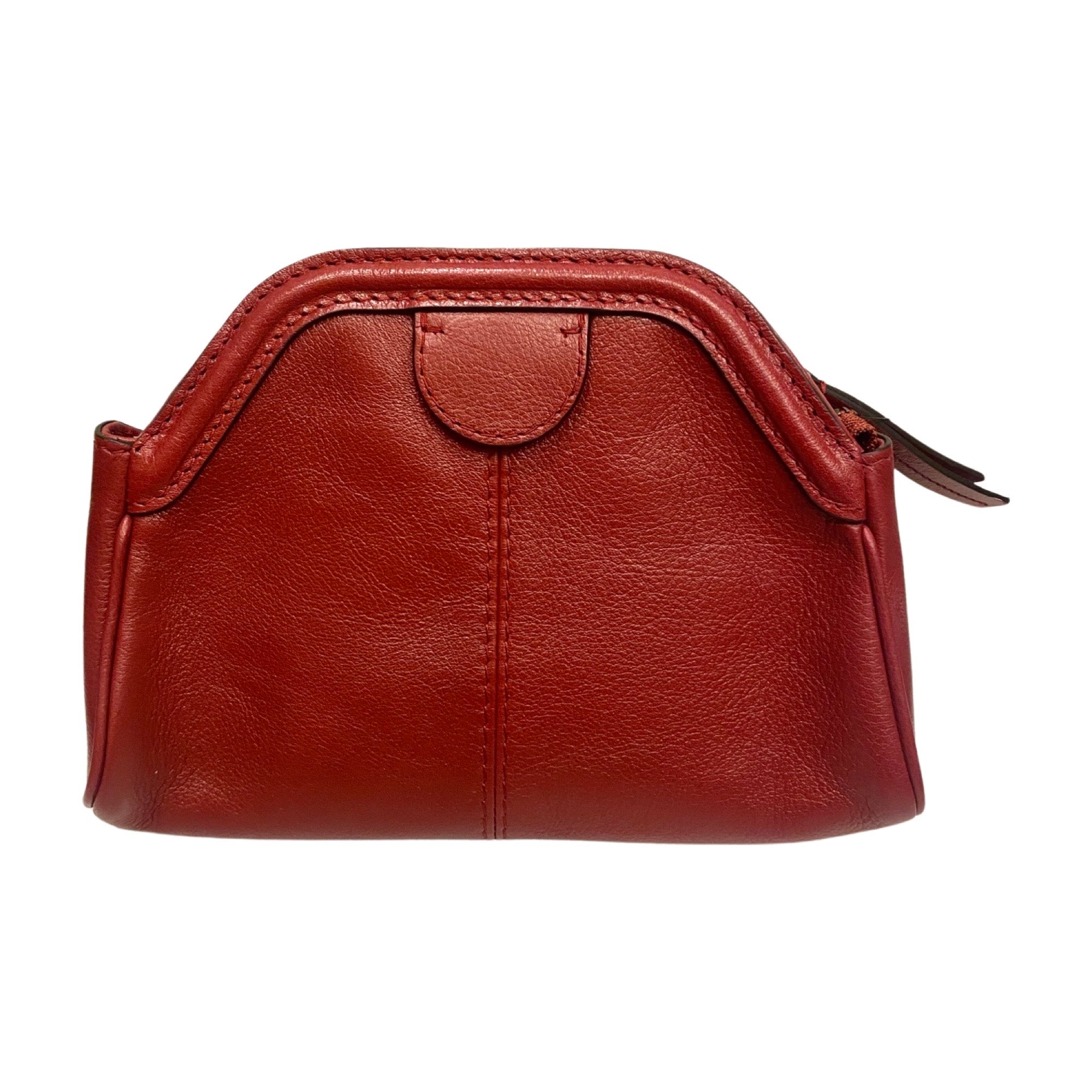 Gucci Rebelle Red Calf Leather Small Pouch Clutch Bag