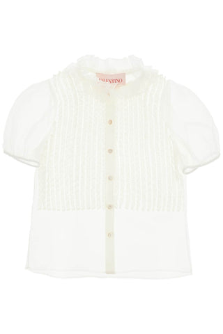 Valentino Garavani short-sleeved chiffon blouse