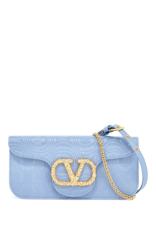 Valentino Garavani locò clutch in moire fabric